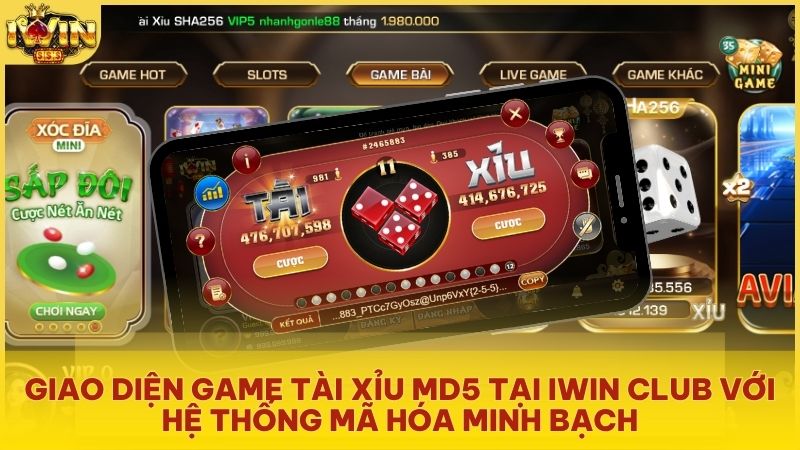 Trải nghiệm ngay dòng game Tài xỉu MD5 xanh chín, dẫn đầu xu hướng tại Iwin